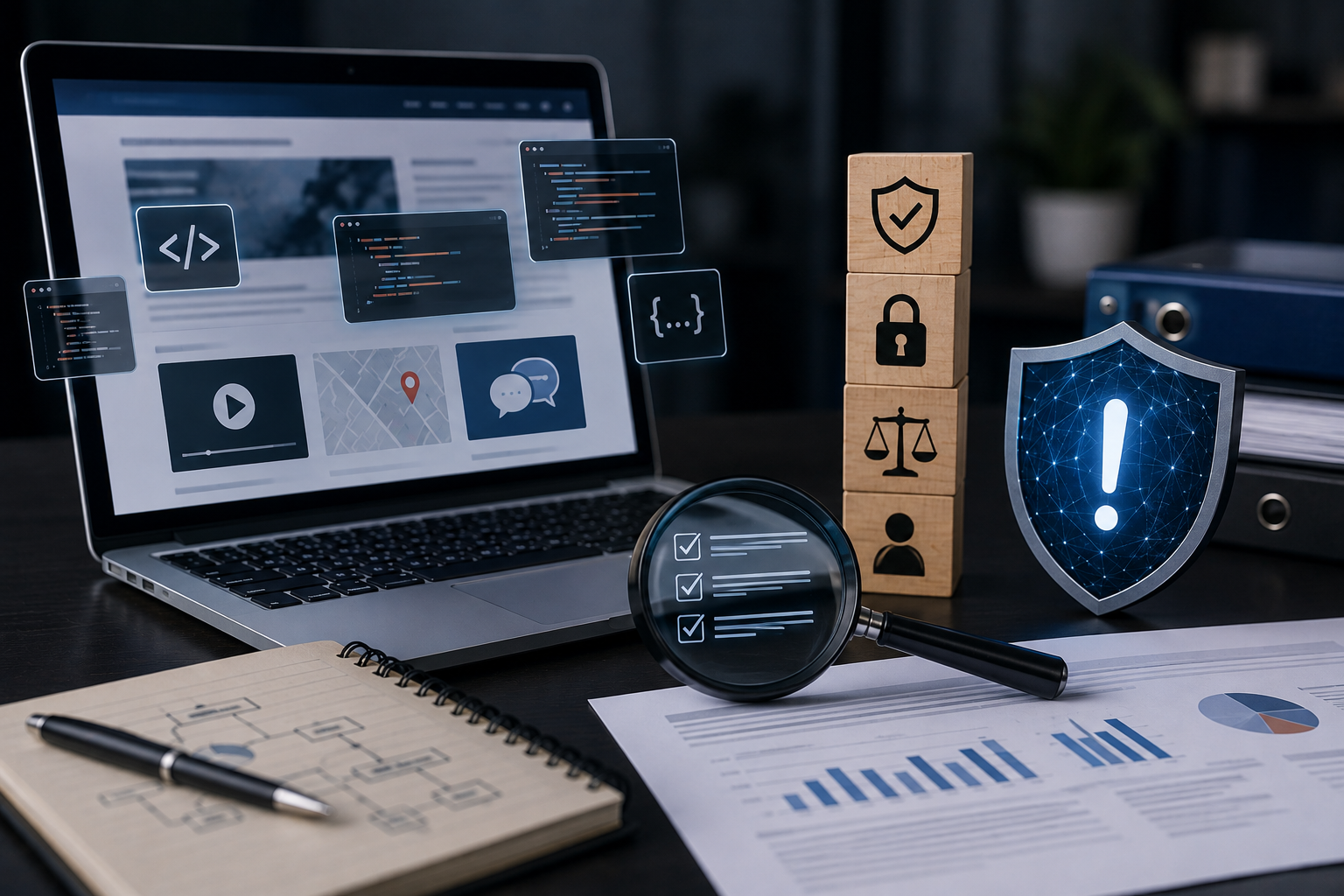 laptop and secure files